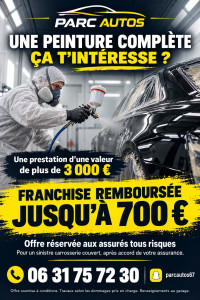 Photo de galerie - Une peinture complète pour 0€ si t’es assuré tout risque sous condition