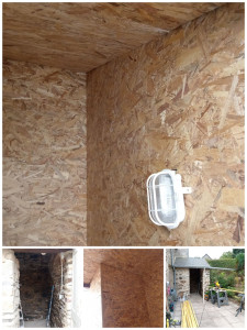 Photo de galerie - Plaquage OSB dans une petite dépendance. 