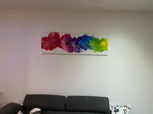 Photo de galerie - Peinture sur tableau 