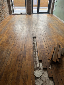 Photo de galerie - Pose de parquet - Revêtement de sol