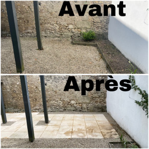 Photo de galerie - Pose dalle terrasse 