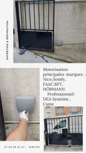 Photo de galerie - Installation de motorisation et automatismes sur tout les TYPES des PORTAILS 