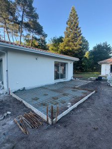 Photo de galerie - Coffrage dalle béton 