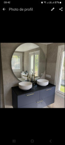 Photo de galerie - Lavabo double vasque 
