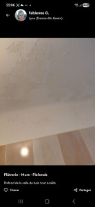 Photo de galerie - Plafond salle de bain  AVANT