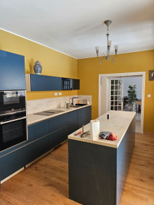 Photo de galerie - Ratissage,ponçage, mise en peinture plafond et murs 