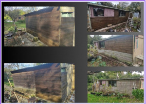 Photo de galerie - Bonjour 
j'ai lasuré deux cabanons en bois .. 