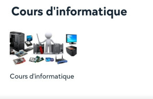 Photo de galerie - Cours d'informatique