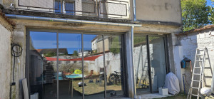 Photo de galerie - Pose et reprise gouttière.