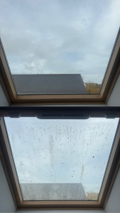 Photo de galerie - Vitre avant/après 