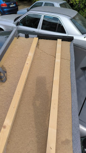 Photo de galerie - Panneau cassé d'un canapé convertible, Voici le résultat, menuisier garnisseur 