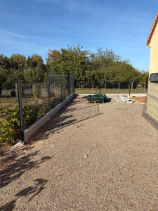 Photo de galerie - Pose de clôture rigide 