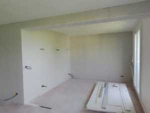 Photo de galerie - Doublage murs en placo