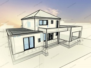 Photo de galerie - Création de plans, réalisation de demande de permis de construire, plan 3d, visite de votre future maison avec lunettes immersive (VR) 