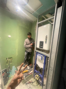 Photo de galerie - Carrelage et placo coffrage 