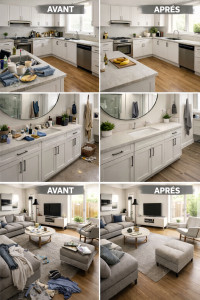 Photo de galerie - Résultats visibles avant/après. Ménage soigné et efficace.