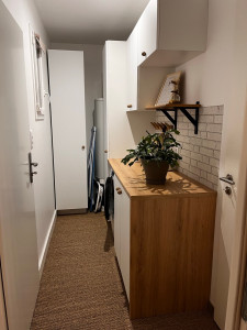 Photo de galerie - Réaménagement complet d’une buanderie, pose d’un jonc de mer + montage de meubles + plan de travail