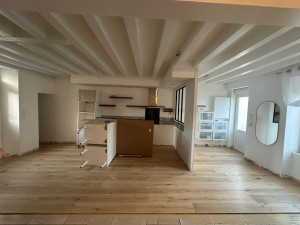 Photo de galerie - Pose parquet coller 