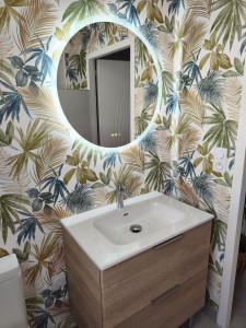 Photo de galerie - Meuble vasque + miroir 