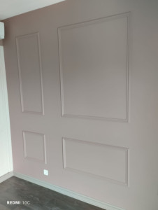 Photo de galerie - Pose de laminages c'est ces moulures plus peinture 