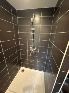 Photo de galerie - Bac à douche+ collone de douche 