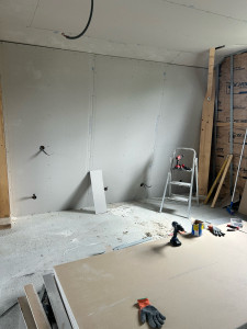 Photo de galerie - Pose de plaque de placo 