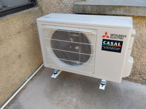 Photo de galerie - Pose d'un monosplit en 5kw mitsubishi.
