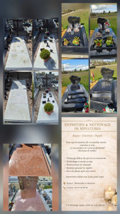 Photo de galerie - Entretien et nettoyage de sépultures 