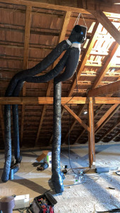 Photo de galerie - Pose d’une VMC flux auto réglable , sdb,cuisine & toilette 