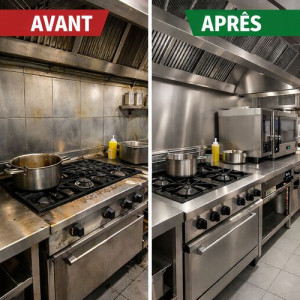 Photo de galerie - Remise en etat d'une cuisine de restaurant 