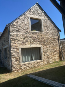 Photo de galerie - Menuiseries extérieures. Création ouverte mur ipn