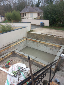 Photo de galerie - Maçonnerie  piscine 