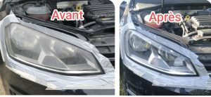 Photo de galerie - Rénovation phares golf 7