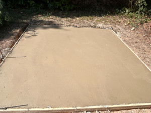 Photo de galerie - Dalle béton pour chalet