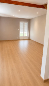 Photo de galerie - Pose de parquet salon 