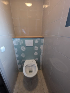 Photo de galerie - Installation d'un wc suspendu 