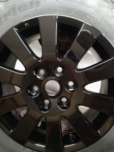 Photo de galerie - Ici peinture de jantes finition vernis 