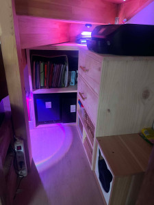 Photo de galerie - Création meuble sous escalier 