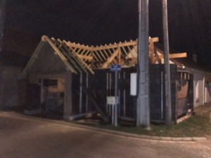 Photo de galerie - Montage garage ossature bois 