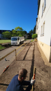 Photo de galerie - Clôture en angle de bâtiment fait par mes soins