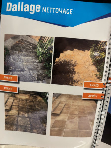 Photo de galerie - Démoussage dallage