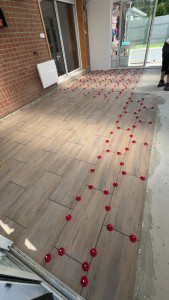 Photo de galerie - Pose de carrelage 