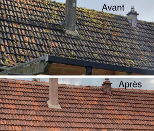 Photo de galerie - Réfection couverture photo du avant-après 