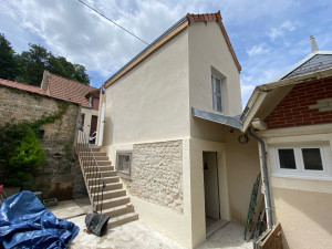 Photo de galerie - Rénovation avec un enduit de finition graté