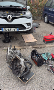 Photo de galerie - Changement boîte de vitesse clio 4 1.5 dci 
