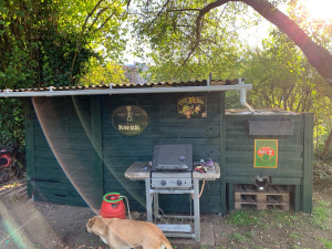 Photo de galerie - Création d’un abri à bois avec récupérateur avec seulement des matériaux de récupération. Joli rendu à faible coût