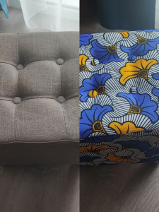 Photo de galerie - Customisation pouf