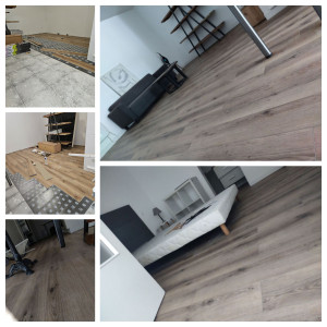 Photo de galerie - Pose de parquet PVC