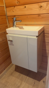 Photo de galerie - Rajout d’un lave main dans un WC 