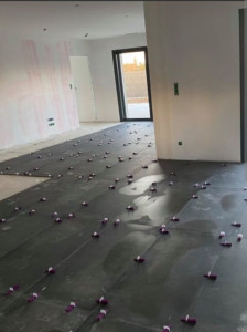 Photo de galerie - Pose de carrelage 120/60 double en collage 